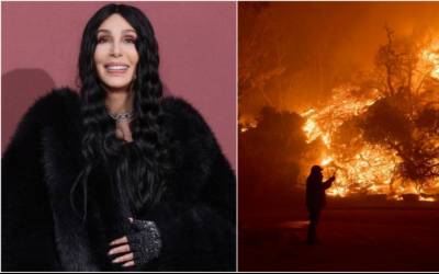 Cher abandona Malibu após incêndio florestal que devasta região